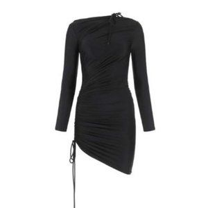 Balenciaga Asymmetric Drawstring Dress